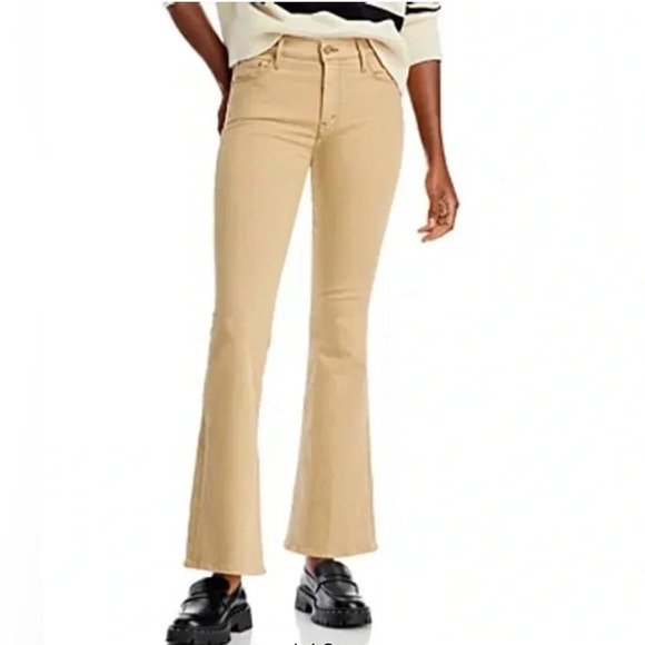 NWT MOTHER The Weekender Mid Rise Flare Jeans in Brown Bag Size 33 - Picture 4 of 9